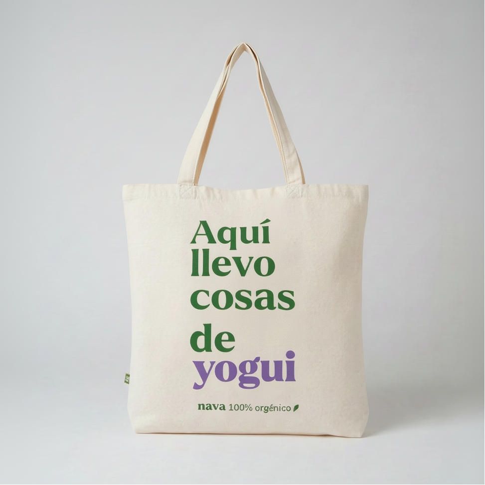 Aquí llevo cosas de yogui